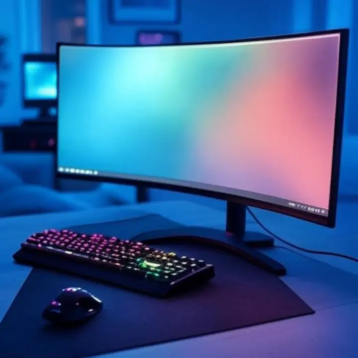 Zestaw gamingowy z komputerem, monitorem i akcesoriami